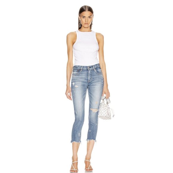 Moussy Vintage Glendele Skinny Jeans Light Blue - Picture 4 of 11